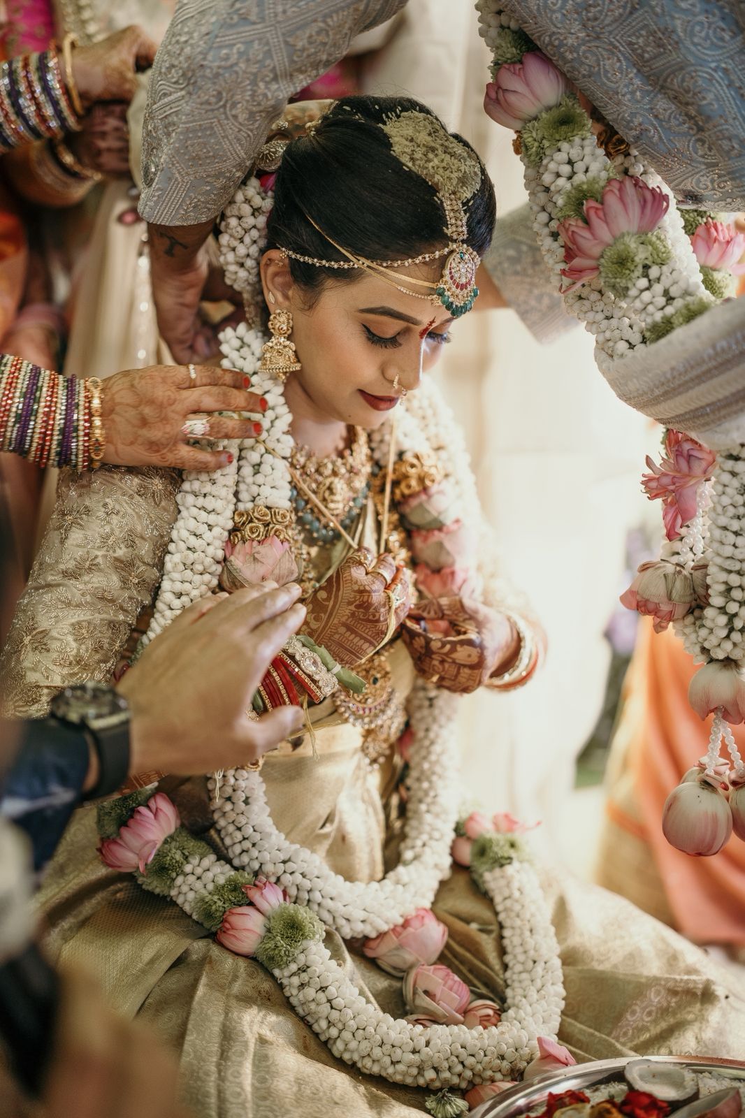 Wedding portrait — bridal styling detail